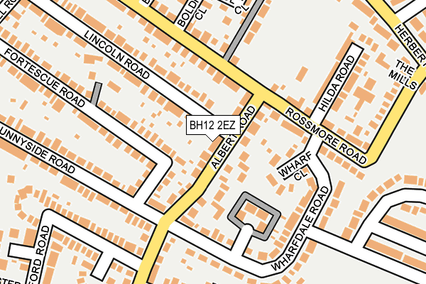 BH12 2EZ map - OS OpenMap – Local (Ordnance Survey)