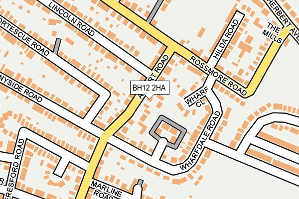 BH12 2HA map - OS OpenMap – Local (Ordnance Survey)
