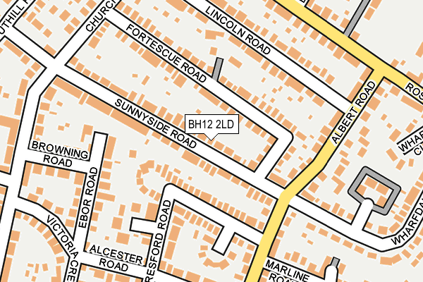 BH12 2LD map - OS OpenMap – Local (Ordnance Survey)