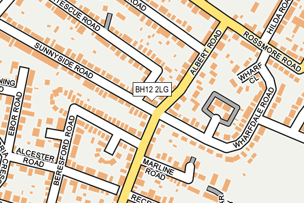 BH12 2LG map - OS OpenMap – Local (Ordnance Survey)