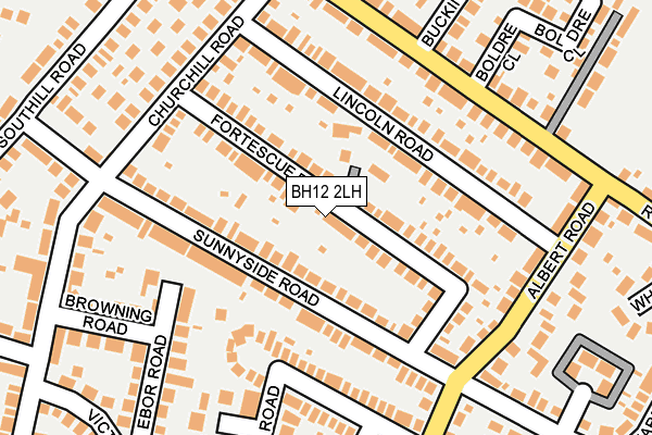 BH12 2LH map - OS OpenMap – Local (Ordnance Survey)