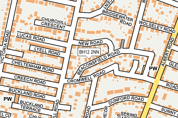 BH12 2NN map - OS OpenMap – Local (Ordnance Survey)