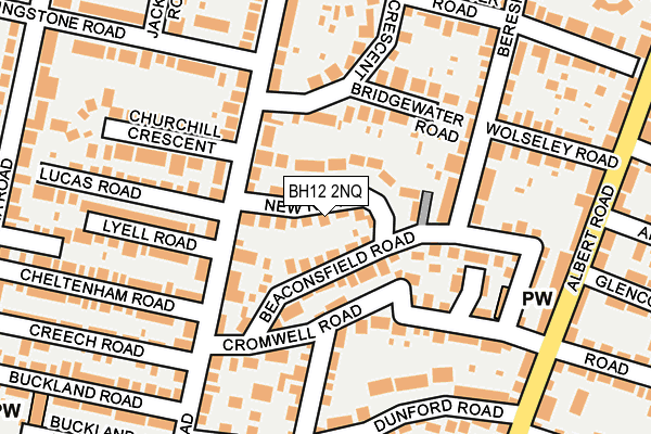 BH12 2NQ map - OS OpenMap – Local (Ordnance Survey)