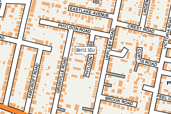 BH12 3DJ map - OS OpenMap – Local (Ordnance Survey)