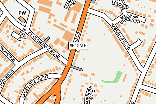 BH12 3LH map - OS OpenMap – Local (Ordnance Survey)