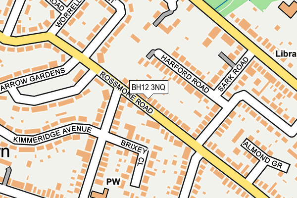 BH12 3NQ map - OS OpenMap – Local (Ordnance Survey)
