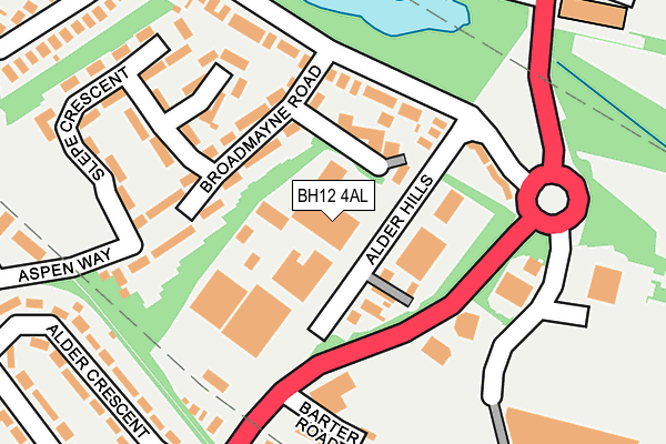 BH12 4AL map - OS OpenMap – Local (Ordnance Survey)