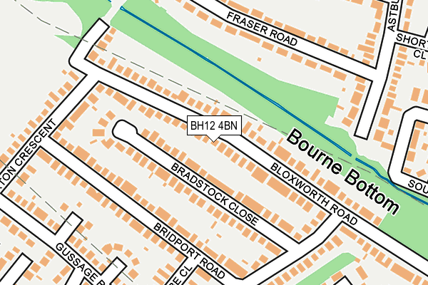 BH12 4BN map - OS OpenMap – Local (Ordnance Survey)