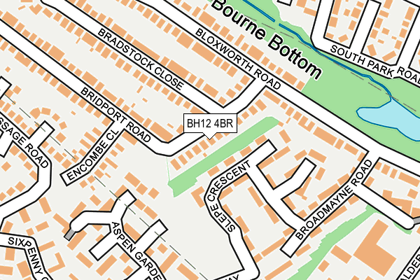 BH12 4BR map - OS OpenMap – Local (Ordnance Survey)