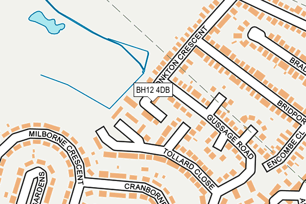 BH12 4DB map - OS OpenMap – Local (Ordnance Survey)