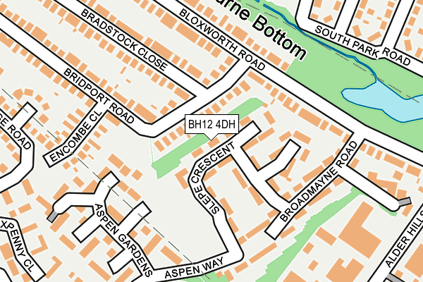 BH12 4DH map - OS OpenMap – Local (Ordnance Survey)