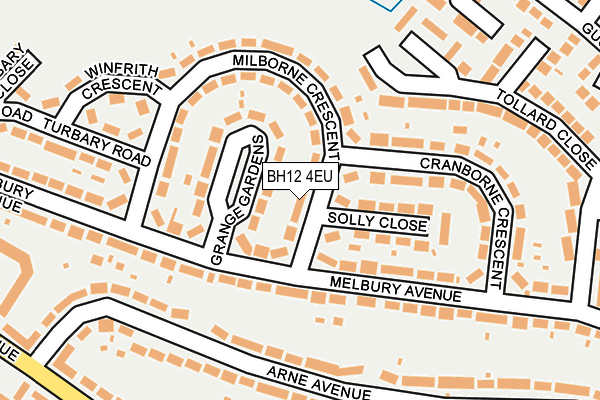 BH12 4EU map - OS OpenMap – Local (Ordnance Survey)