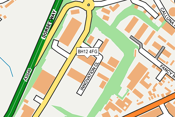 BH12 4FG map - OS OpenMap – Local (Ordnance Survey)