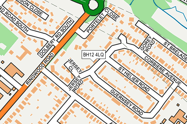 BH12 4LQ map - OS OpenMap – Local (Ordnance Survey)