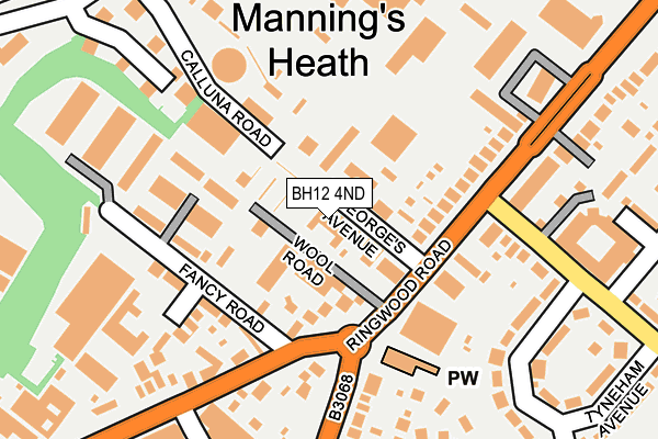 BH12 4ND map - OS OpenMap – Local (Ordnance Survey)