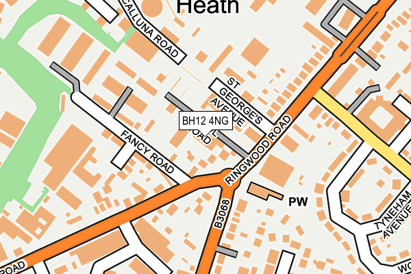 BH12 4NG map - OS OpenMap – Local (Ordnance Survey)