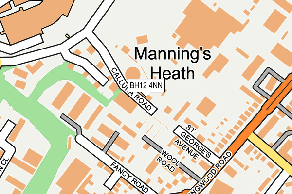 BH12 4NN map - OS OpenMap – Local (Ordnance Survey)