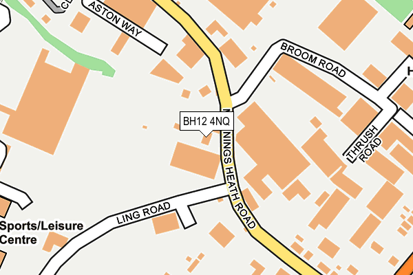 BH12 4NQ map - OS OpenMap – Local (Ordnance Survey)