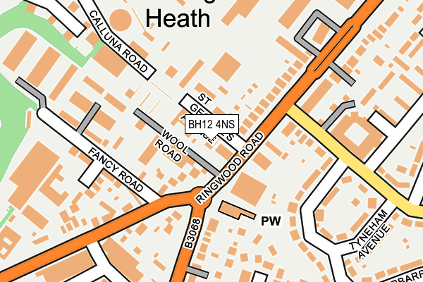 BH12 4NS map - OS OpenMap – Local (Ordnance Survey)