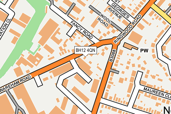 BH12 4QN map - OS OpenMap – Local (Ordnance Survey)