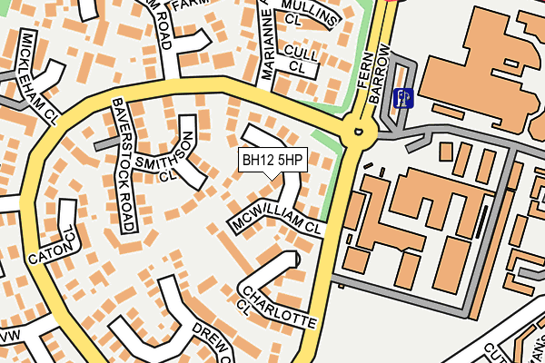 BH12 5HP map - OS OpenMap – Local (Ordnance Survey)