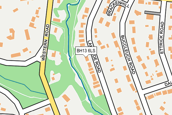 BH13 6LS map - OS OpenMap – Local (Ordnance Survey)