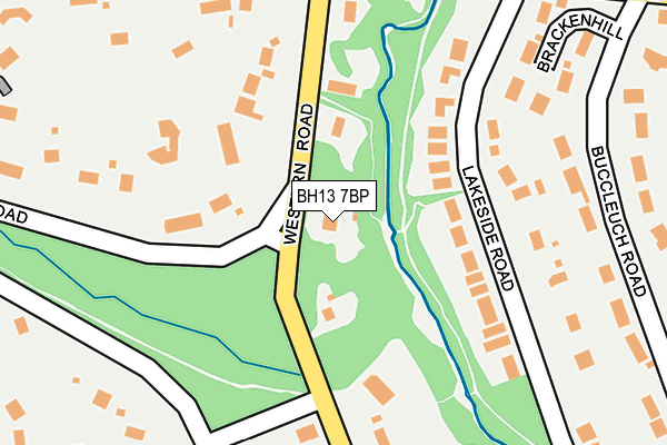 BH13 7BP map - OS OpenMap – Local (Ordnance Survey)