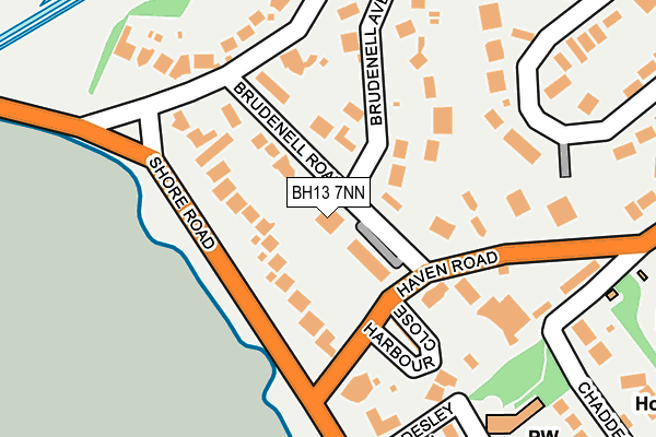 BH13 7NN map - OS OpenMap – Local (Ordnance Survey)