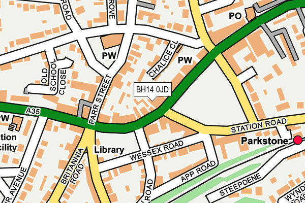 Map of BLACKBIRD HOMES (ROSEMARY ROAD) LIMITED at local scale
