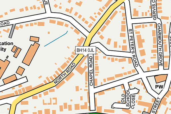 BH14 0JL map - OS OpenMap – Local (Ordnance Survey)