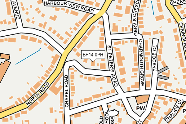 BH14 0PH map - OS OpenMap – Local (Ordnance Survey)