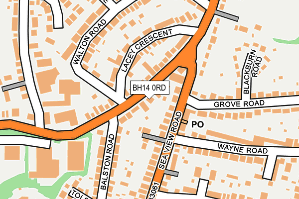 BH14 0RD map - OS OpenMap – Local (Ordnance Survey)