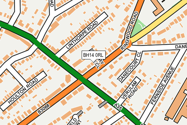 BH14 0RL map - OS OpenMap – Local (Ordnance Survey)