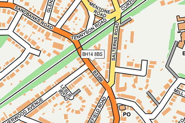 BH14 8BS map - OS OpenMap – Local (Ordnance Survey)