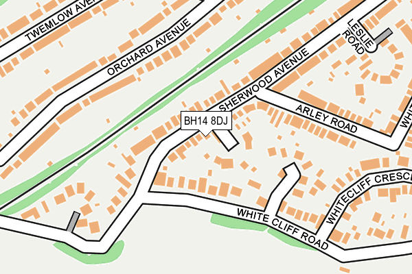 BH14 8DJ map - OS OpenMap – Local (Ordnance Survey)