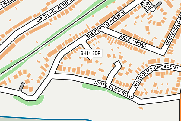 BH14 8DP map - OS OpenMap – Local (Ordnance Survey)