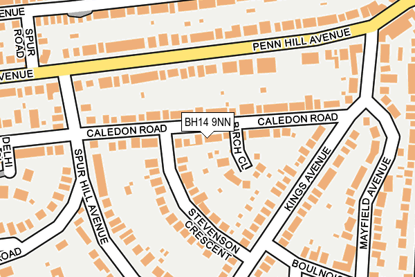 BH14 9NN map - OS OpenMap – Local (Ordnance Survey)