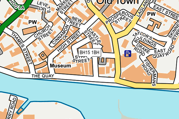 BH15 1BH map - OS OpenMap – Local (Ordnance Survey)
