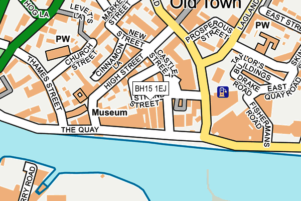 BH15 1EJ map - OS OpenMap – Local (Ordnance Survey)
