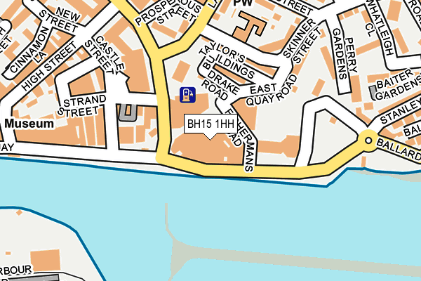 BH15 1HH map - OS OpenMap – Local (Ordnance Survey)