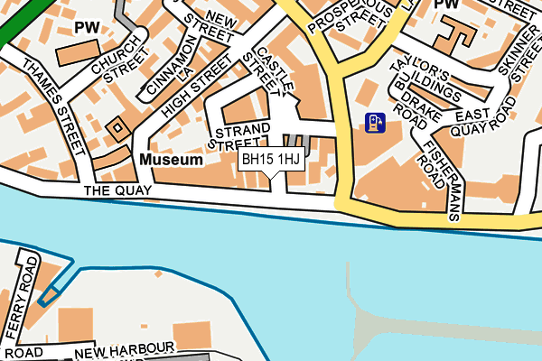 BH15 1HJ map - OS OpenMap – Local (Ordnance Survey)