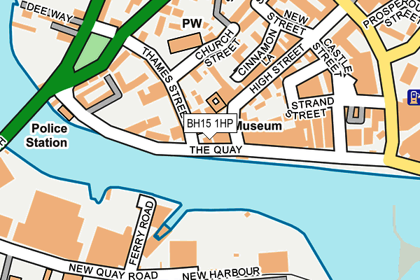 BH15 1HP map - OS OpenMap – Local (Ordnance Survey)