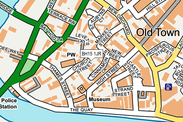 BH15 1JR map - OS OpenMap – Local (Ordnance Survey)