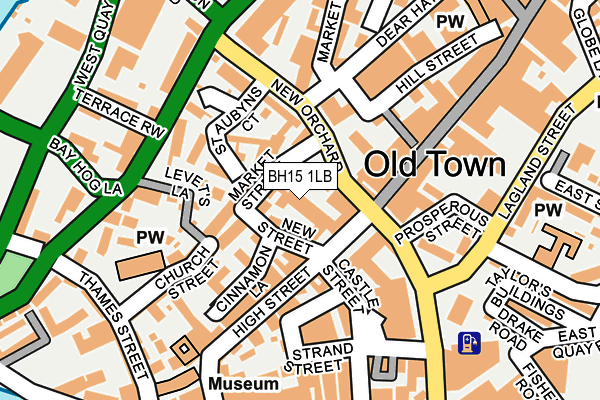 BH15 1LB map - OS OpenMap – Local (Ordnance Survey)