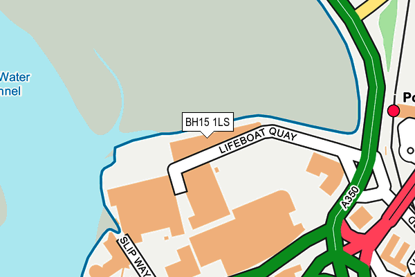BH15 1LS map - OS OpenMap – Local (Ordnance Survey)