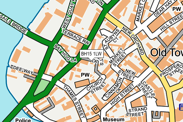 BH15 1LW map - OS OpenMap – Local (Ordnance Survey)