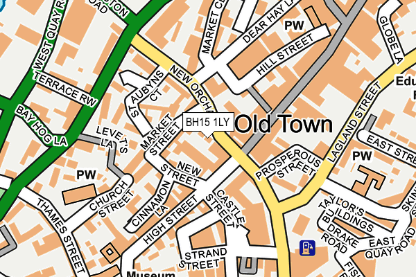 BH15 1LY map - OS OpenMap – Local (Ordnance Survey)