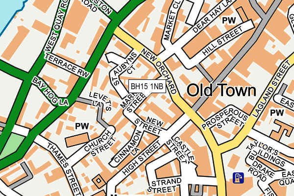 BH15 1NB map - OS OpenMap – Local (Ordnance Survey)
