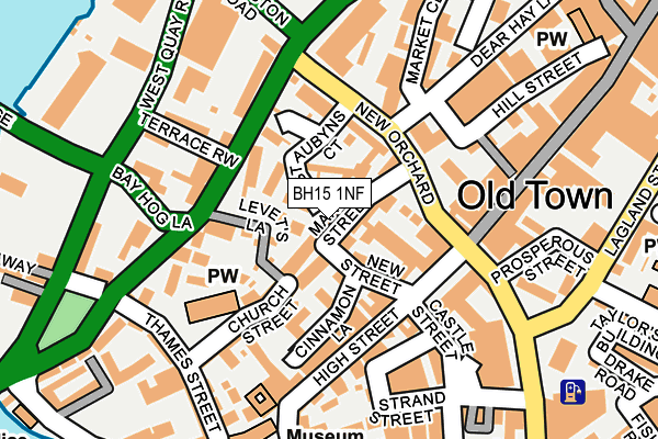 BH15 1NF map - OS OpenMap – Local (Ordnance Survey)