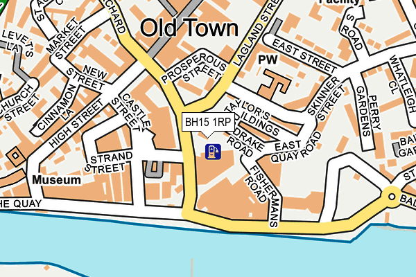 BH15 1RP map - OS OpenMap – Local (Ordnance Survey)
